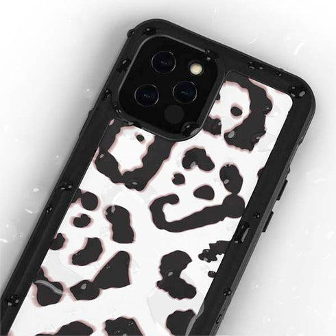 B&W Leopard iPhone 12 Pro Max Waterproof Case