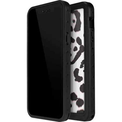 B&W Leopard iPhone 12 Pro Waterproof Case