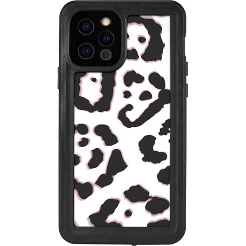 B&W Leopard iPhone 12 Pro Waterproof Case