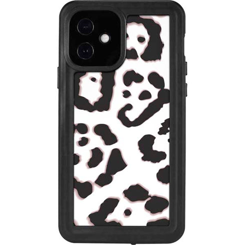 B&W Leopard iPhone 12 Waterproof Case