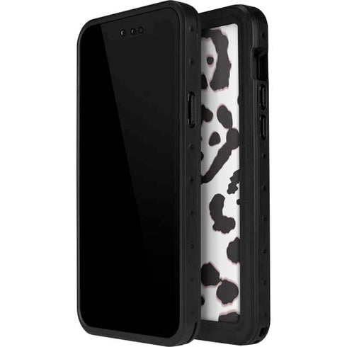 B&W Leopard iPhone 12 Waterproof Case