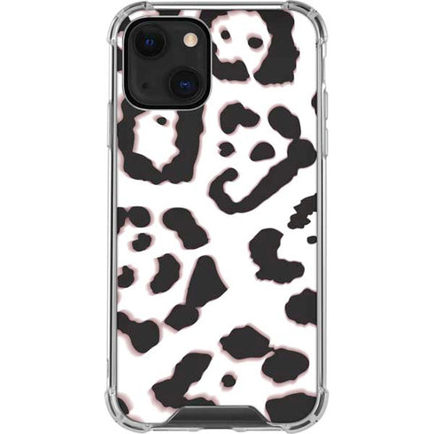 B&W Leopard iPhone 13 Mini Clear Case