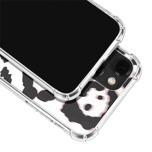 B&W Leopard iPhone 14 Clear Case