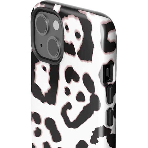 B&W Leopard iPhone 15 Plus Impact Case