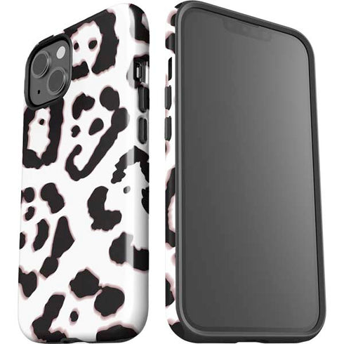 B&W Leopard iPhone 14 Plus Impact Case
