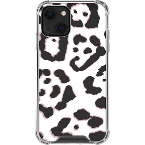 B&W Leopard iPhone 14 Plus Clear Case