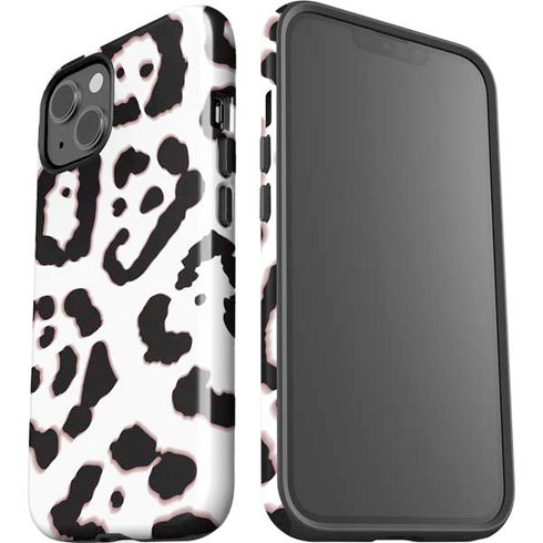 B&W Leopard iPhone 15 Impact Case