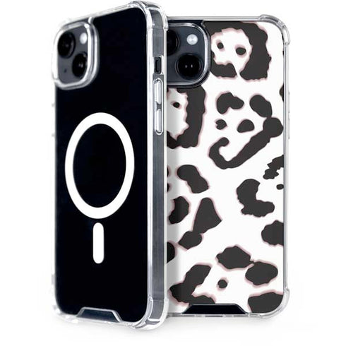 B&W Leopard iPhone 15 Plus MagSafe Case