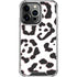 B&W Leopard iPhone 15 Pro Clear Case
