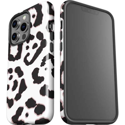 B&W Leopard iPhone 14 Pro Impact Case