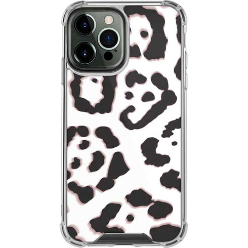 B&W Leopard iPhone 14 Pro Max Clear Case