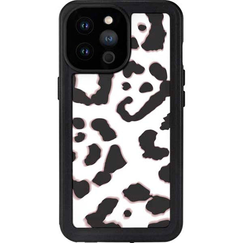 B&W Leopard iPhone 14 Pro Max Waterproof Case