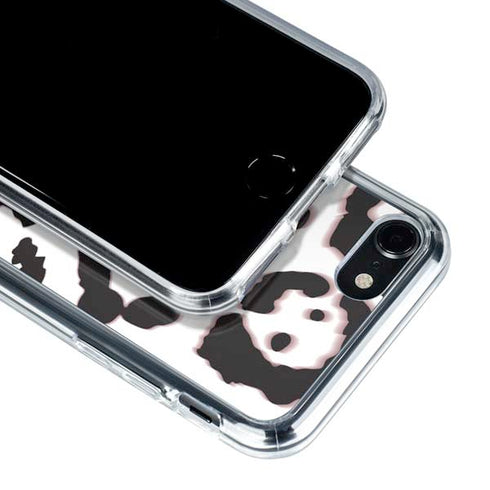 B&W Leopard iPhone SE (2nd & 3rd Gen) Clear Case