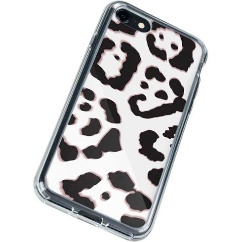 B&W Leopard iPhone SE (2nd & 3rd Gen) Clear Case