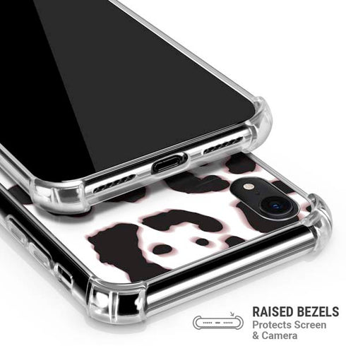 B&W Leopard iPhone XR Clear Case