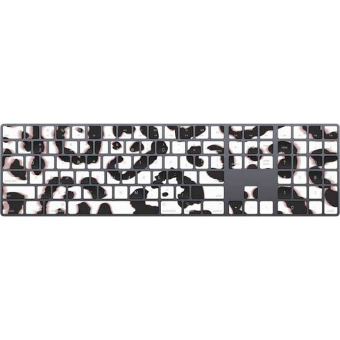 B&W Leopard Magic Keyboard with Numeric Keypad Skin