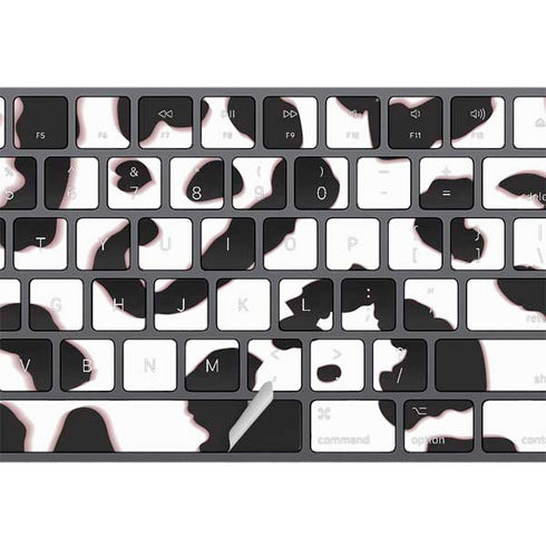 B&W Leopard Magic Keyboard with Numeric Keypad Skin