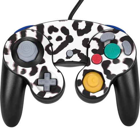 B&W Leopard Nintendo GameCube Controller Skin