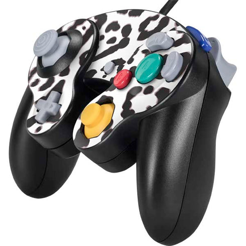 B&W Leopard Nintendo GameCube Controller Skin
