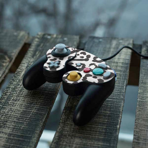 B&W Leopard Nintendo GameCube Controller Skin