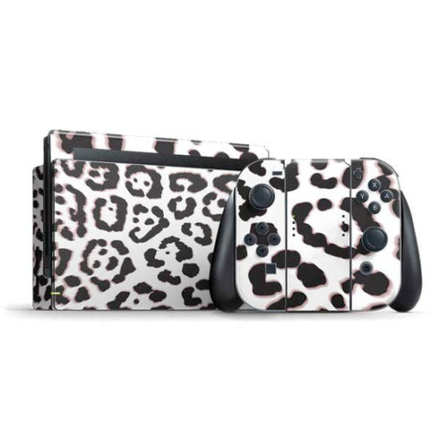 B&W Leopard Nintendo Switch Bundle Skin