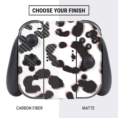 B&W Leopard Nintendo Switch Bundle Skin
