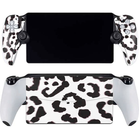 B&W Leopard PlayStation Portal Remote Player Skin