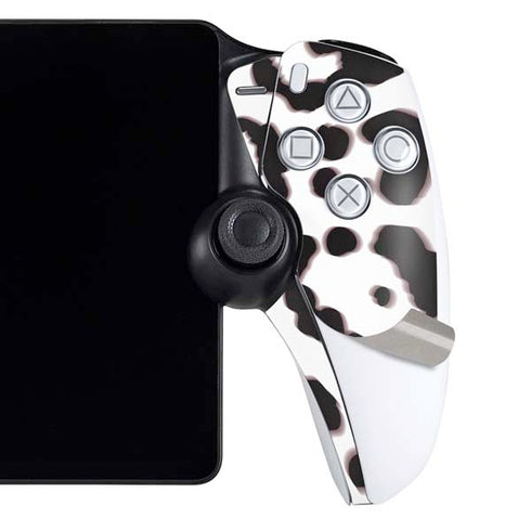 B&W Leopard PlayStation Portal Remote Player Skin