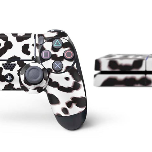 B&W Leopard PS4 Console and Controller Bundle Skin