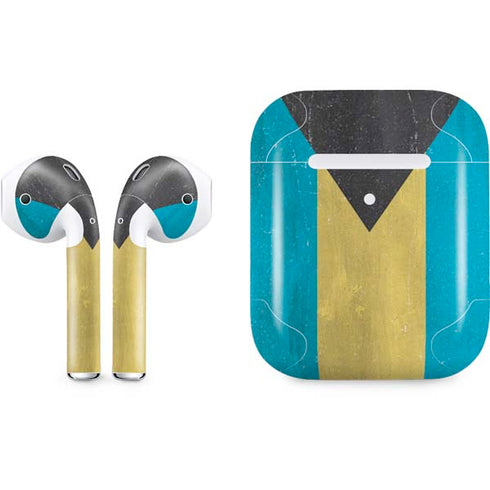 Bahamas Flag Distressed Apple AirPods 2 Skin