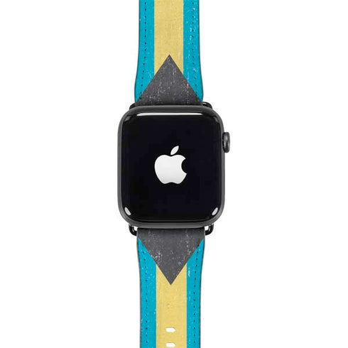 Bahamas Flag Distressed Apple Watch Band 42-44mm