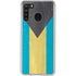 Bahamas Flag Distressed Galaxy A21 Clear Case