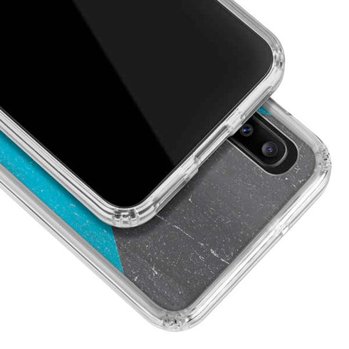 Bahamas Flag Distressed Galaxy A30 Clear Case