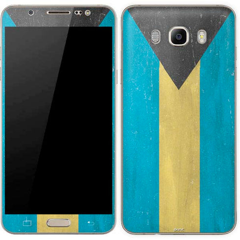 Bahamas Flag Distressed Galaxy J7 Skin