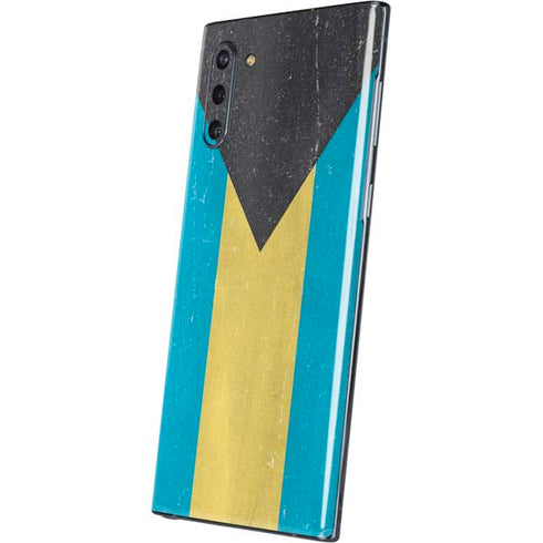 Bahamas Flag Distressed Galaxy Note 10 Skin