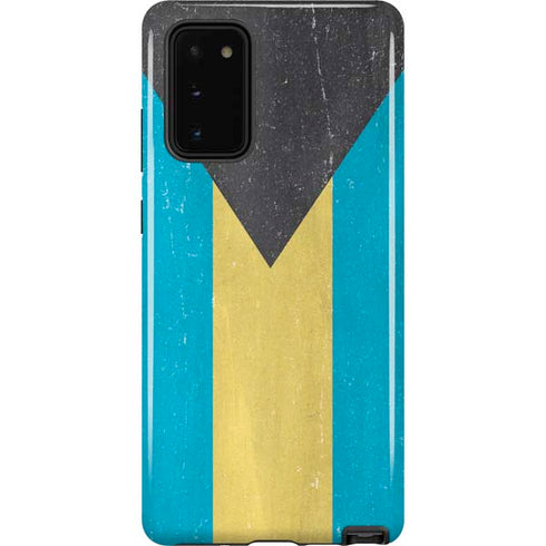 Bahamas Flag Distressed Galaxy Note20 5G Pro Case