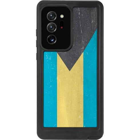 Bahamas Flag Distressed Galaxy Note20 Ultra 5G Waterproof Case
