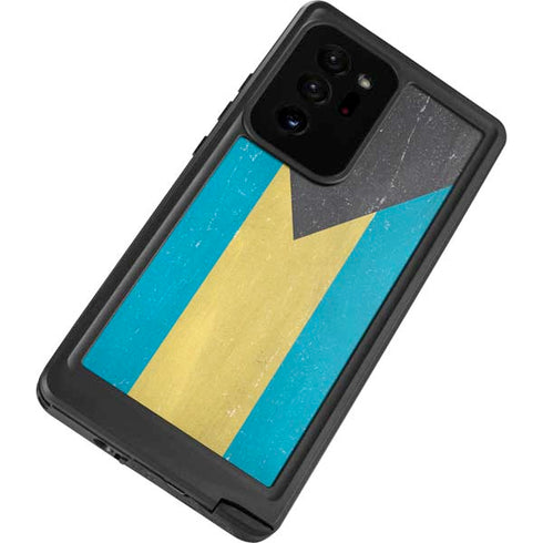 Bahamas Flag Distressed Galaxy Note20 Ultra 5G Waterproof Case