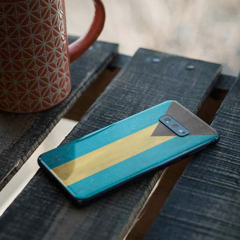 Bahamas Flag Distressed Galaxy S10e Skin