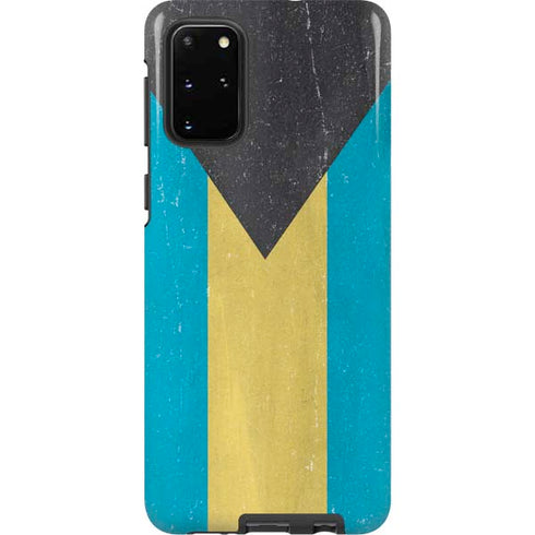 Bahamas Flag Distressed Galaxy S20 Plus Pro Case