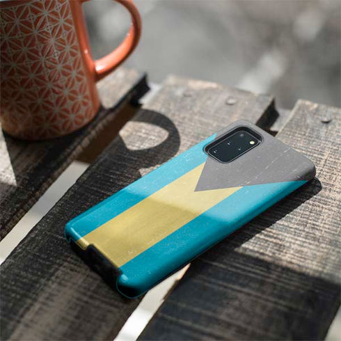 Bahamas Flag Distressed Galaxy S20 Plus Pro Case