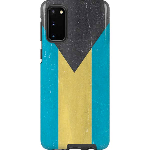 Bahamas Flag Distressed Galaxy S20 Pro Case