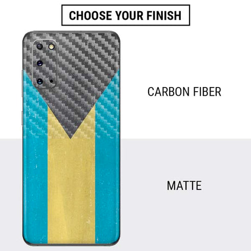 Bahamas Flag Distressed Galaxy S20 Skin