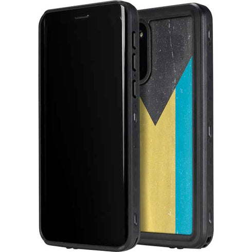 Bahamas Flag Distressed Galaxy S20 Waterproof Case