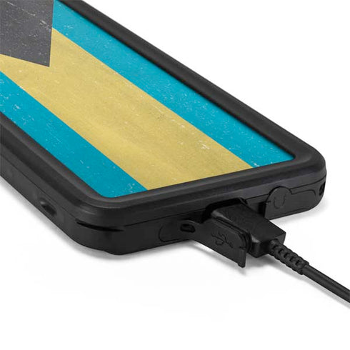 Bahamas Flag Distressed Galaxy S20 Waterproof Case