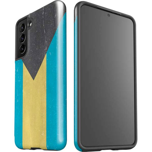 Bahamas Flag Distressed Galaxy S21 5G Pro Case