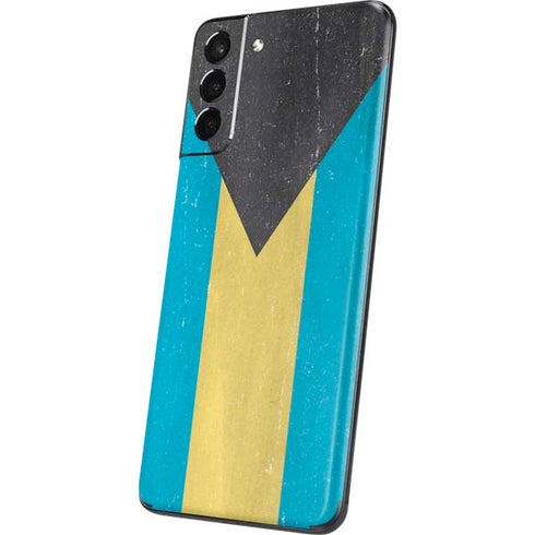 Bahamas Flag Distressed Galaxy S21 5G Skin