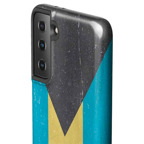 Bahamas Flag Distressed Galaxy S21 FE Pro Case