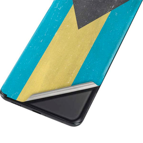 Bahamas Flag Distressed Galaxy S21 Ultra 5G Skin