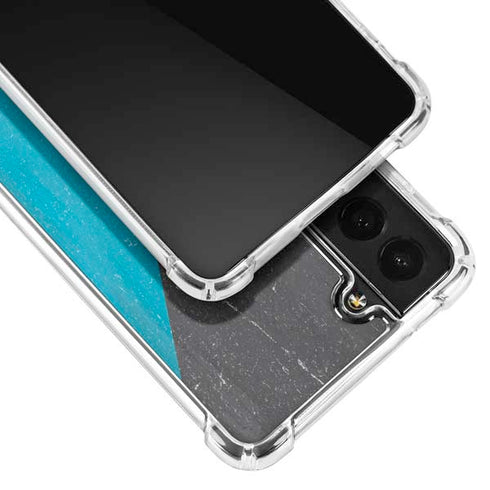 Bahamas Flag Distressed Galaxy S22 Plus Clear Case